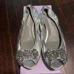 VERA WANG LAVENDAR- Crystal Ballet Flats